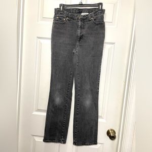 Jeanology Vinatge Look Dark Wash Straight Jeans. Size 8
